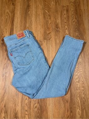 Levis 311 Shaping Skinny Jeans Womens W32 L30 Light Wash Denim Stretch Stain